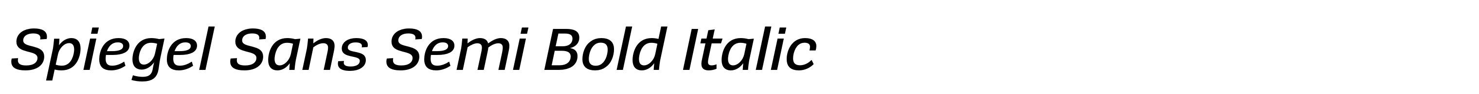 Spiegel Sans Semi Bold Italic